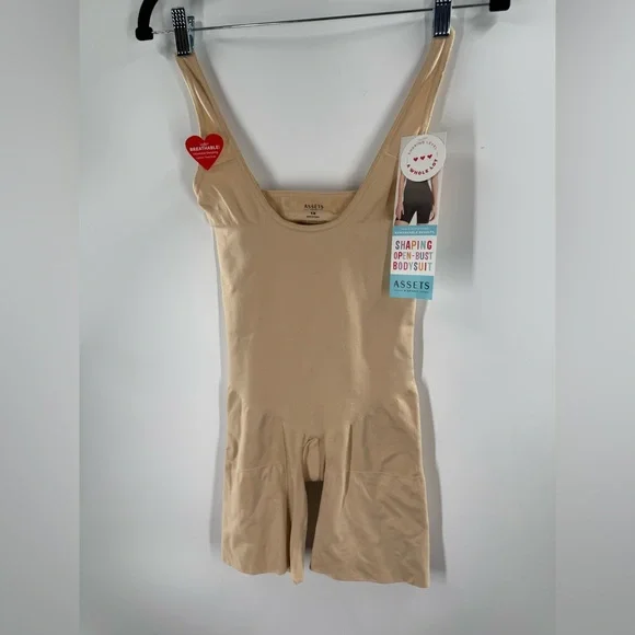 NWT Assets By Spanx Naked 1X Shaping Open Bust Bodysuit - Picture 6 of 11